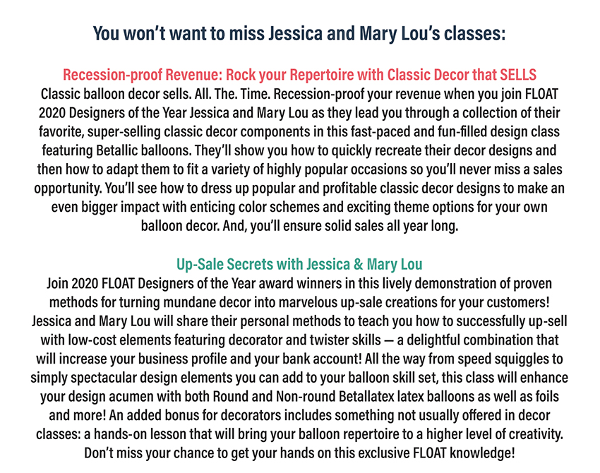 Jessica Mary Lou FLOAT